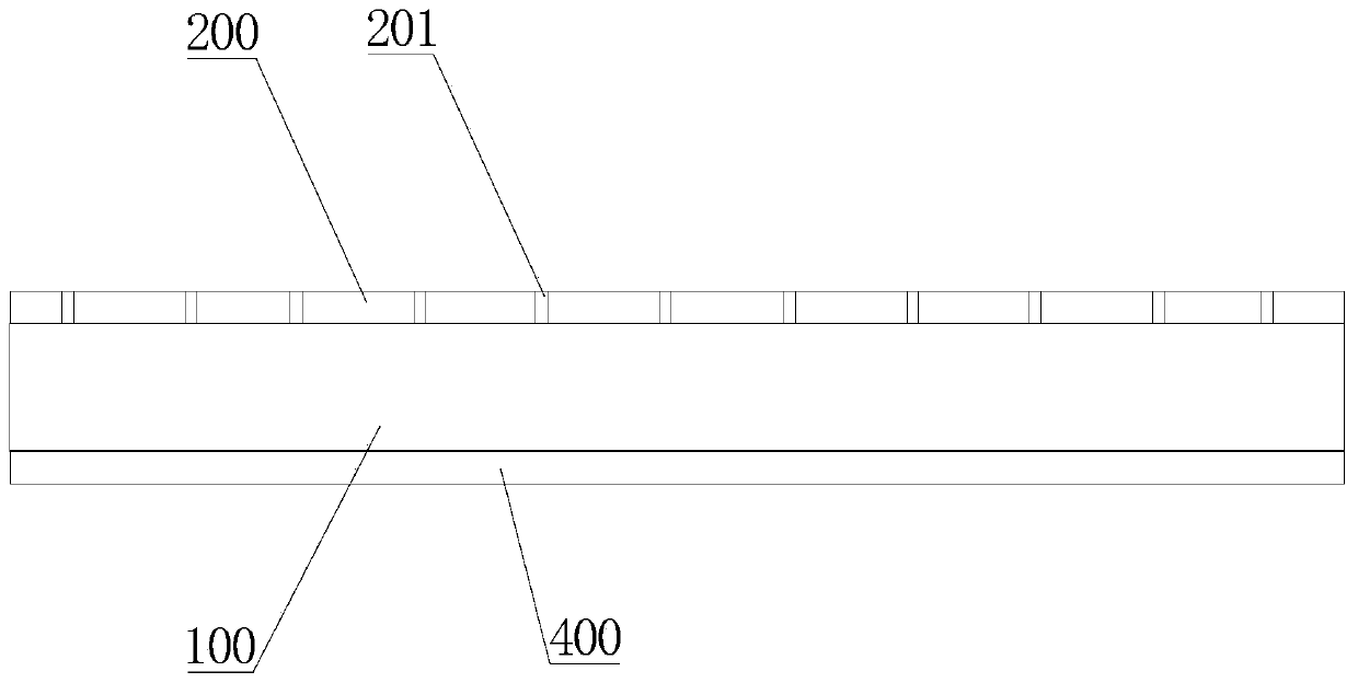 Waterproof structure of structure bottom plate and construction method