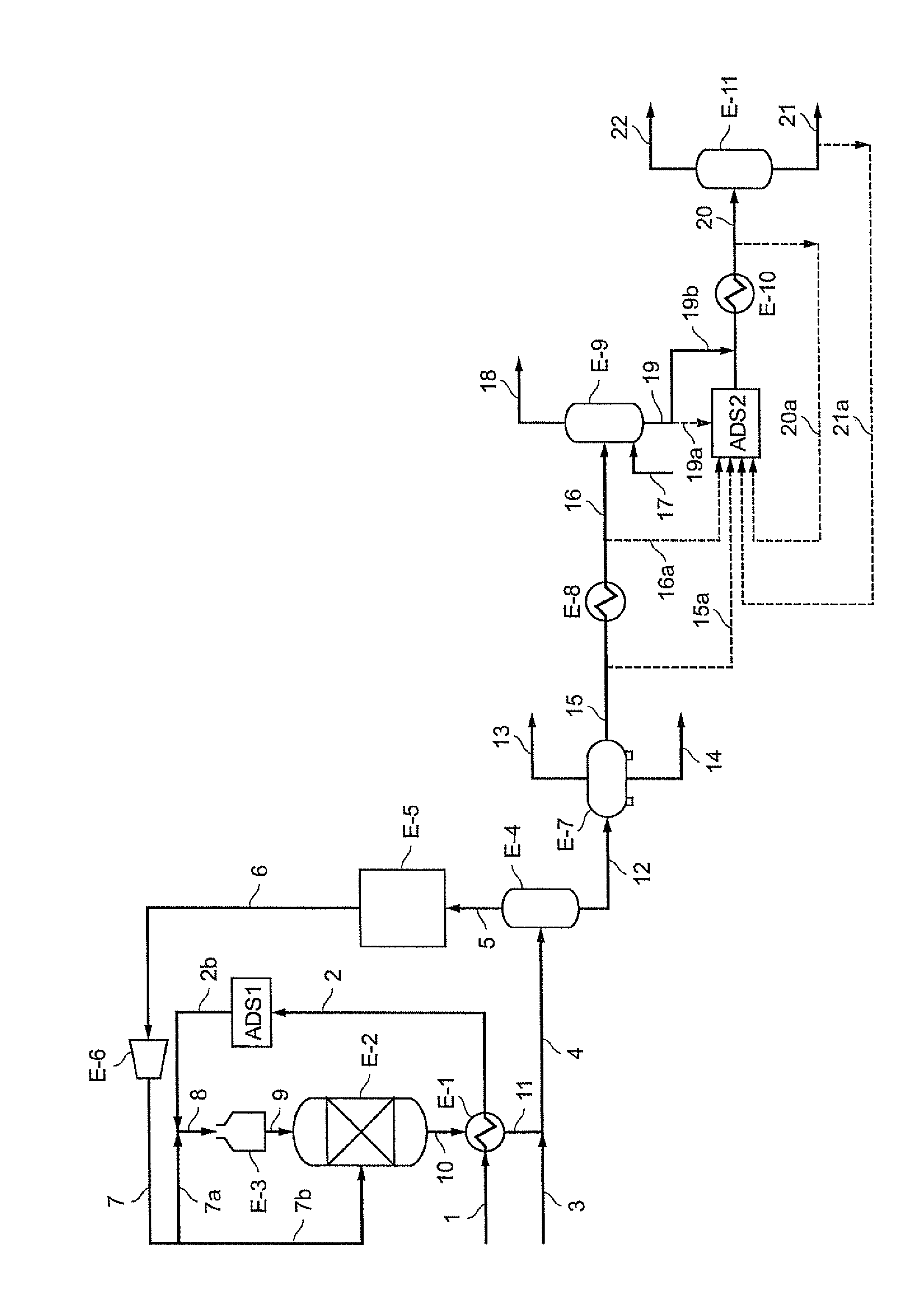 Process for desulfurization and denitration of a gas-oil-type hydrocarbon fraction that contains nitrogen compounds