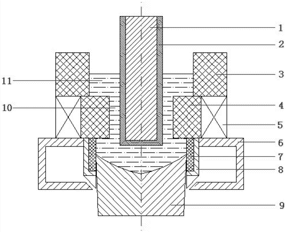 Device and method for continuous preparation of large-size high-quality aluminum alloy cast ingots