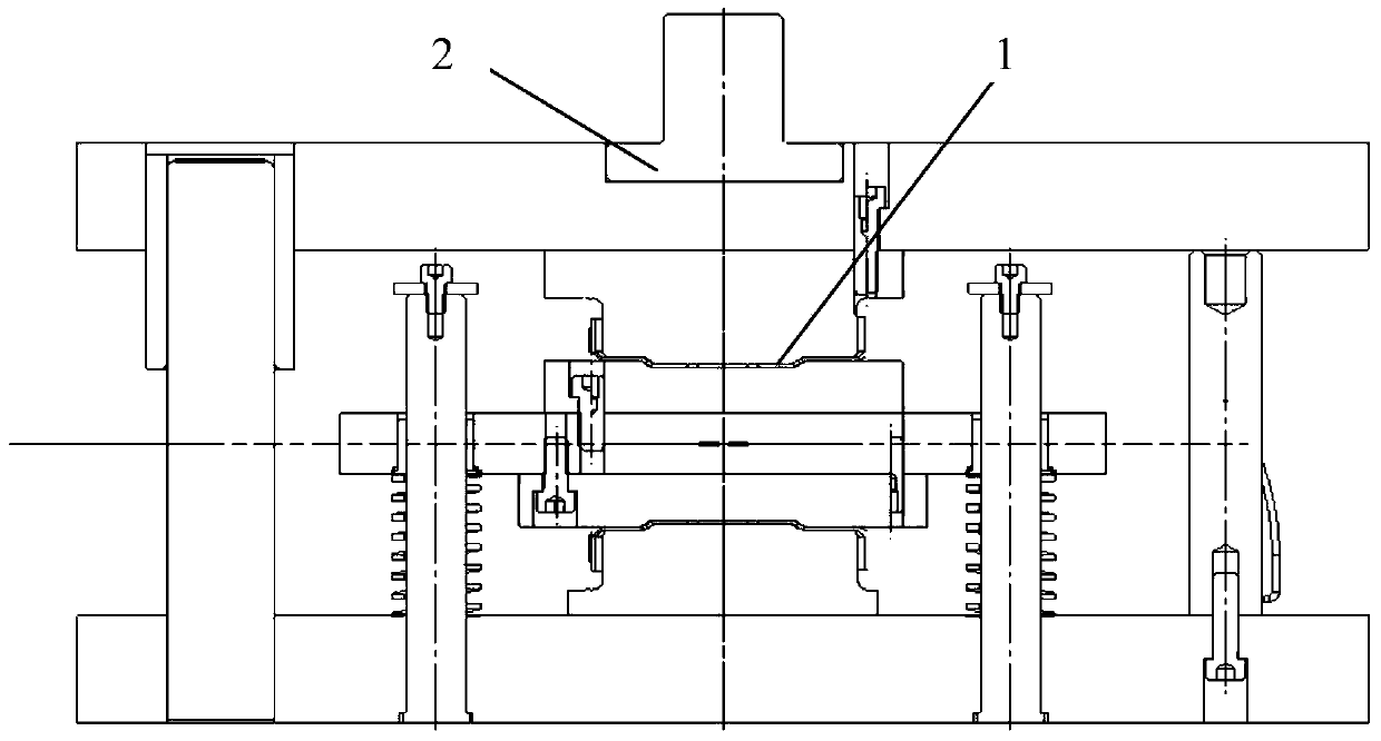 Structure molding process by utilizing shaping dies