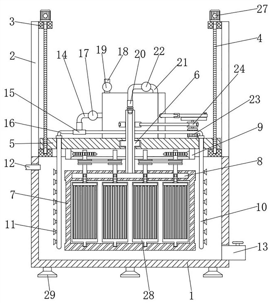 Immersed ultrafiltration membrane group for wastewater treatment