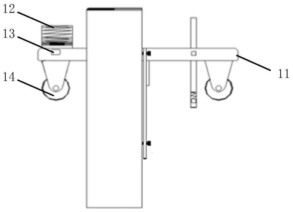 A windshield device used for welding flat steel structure of hull