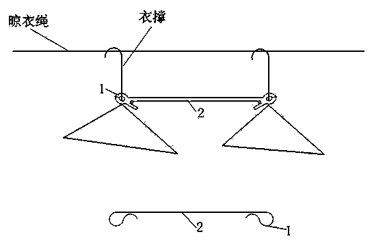 Clothes hanger overlapping preventive appliance