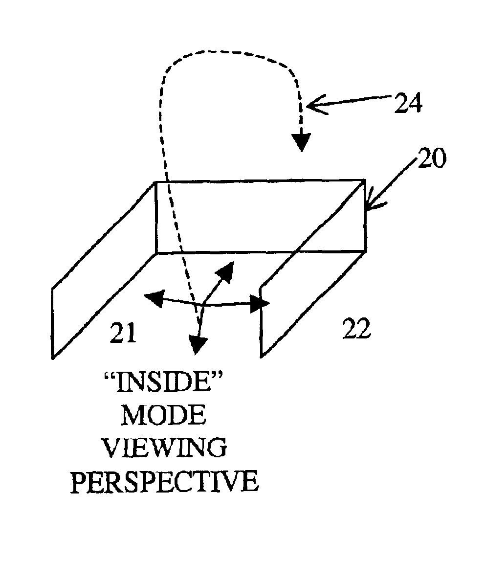 User interface and method for interacting with a three-dimensional graphical environment