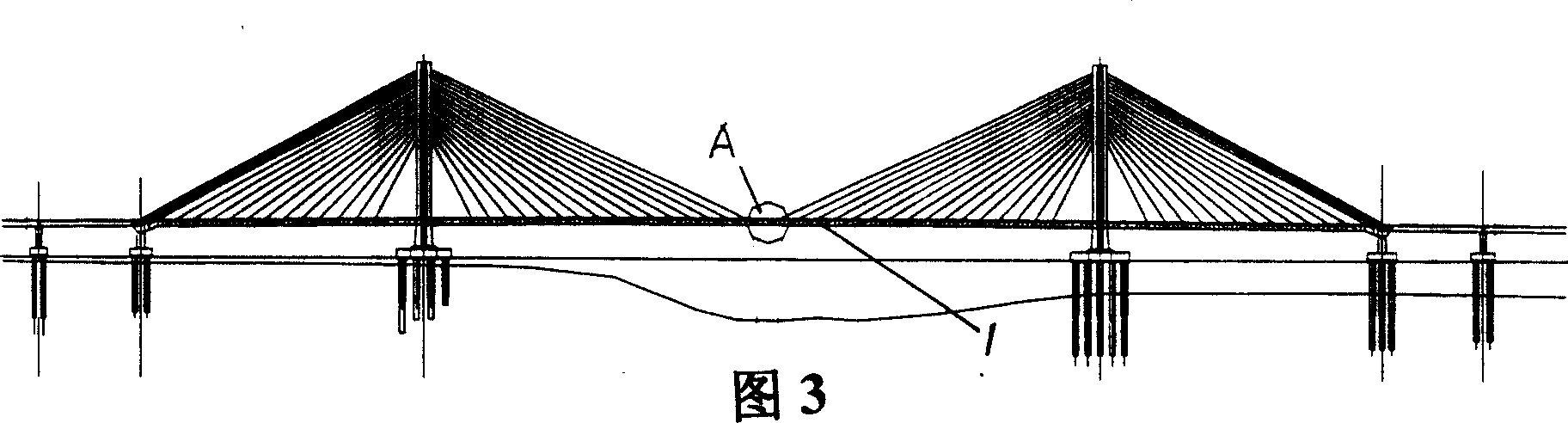 Wind fairing structure for controlling buffet of cable-stayed bridge