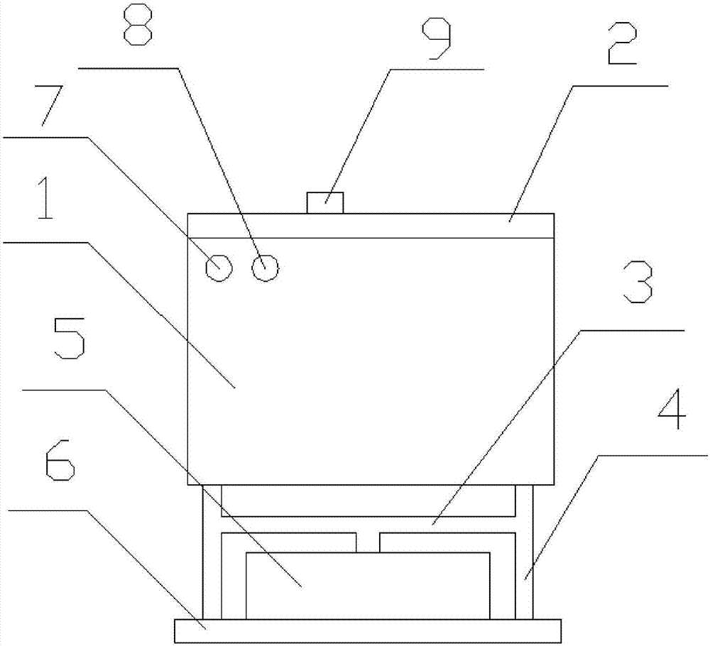 Injection molding piece cooling box