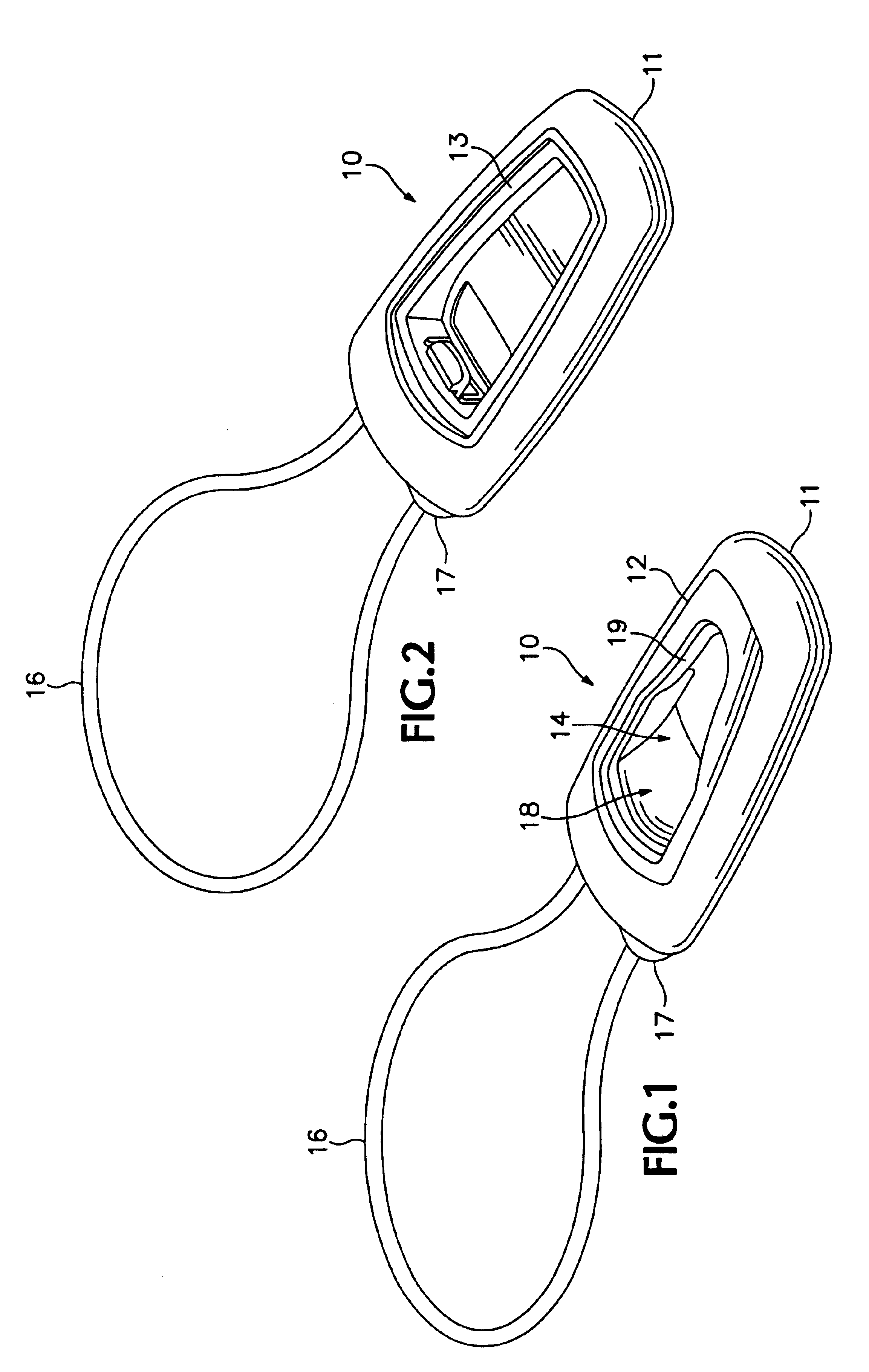 Attachment device for a mobile phone or the like