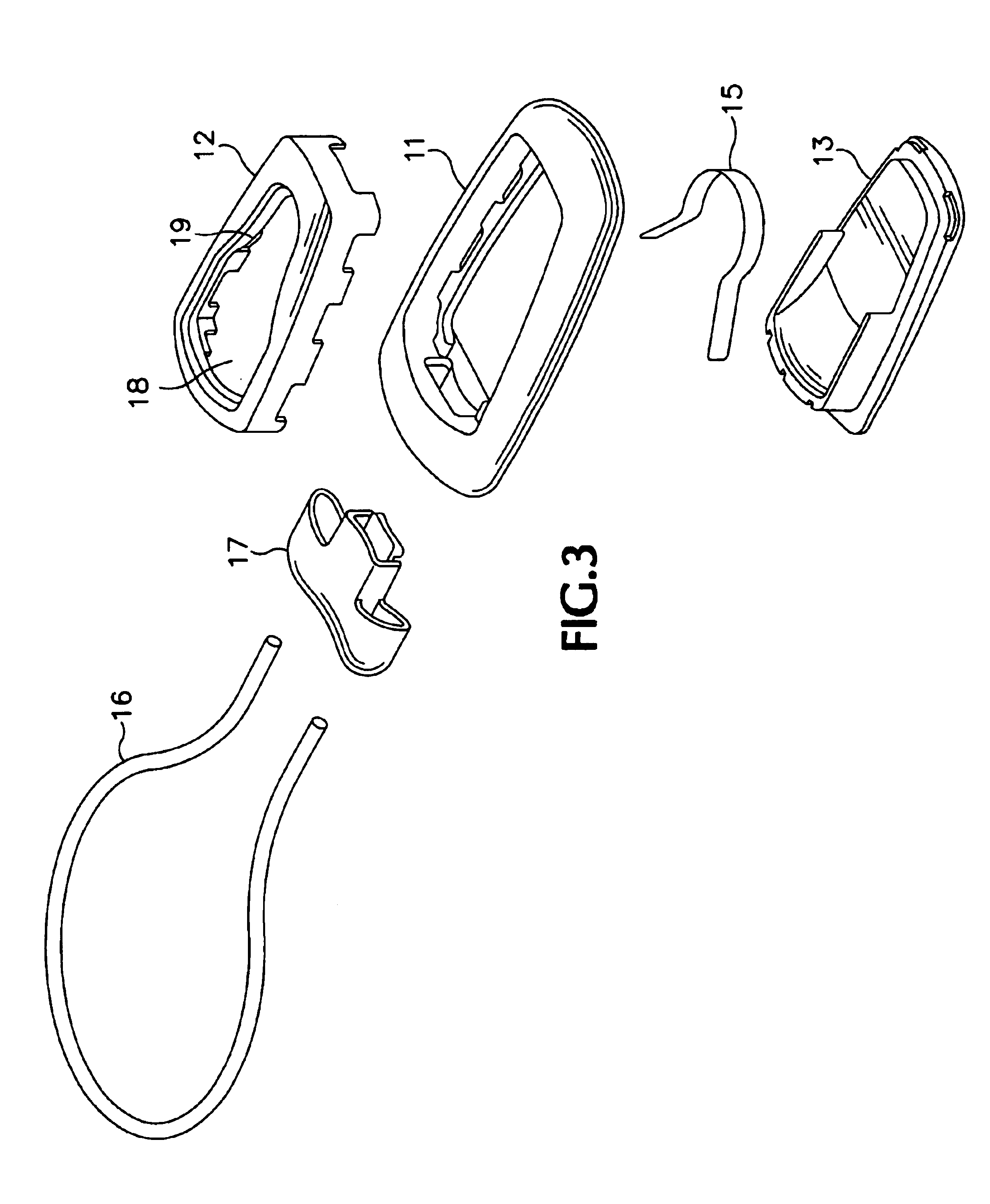 Attachment device for a mobile phone or the like