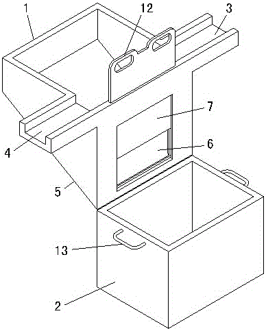 A method and device for setting up a road grit chamber