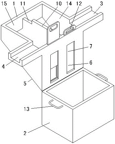 A method and device for setting up a road grit chamber