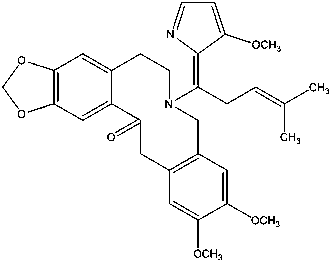 New protopine alkaloid and preparing method and application thereof