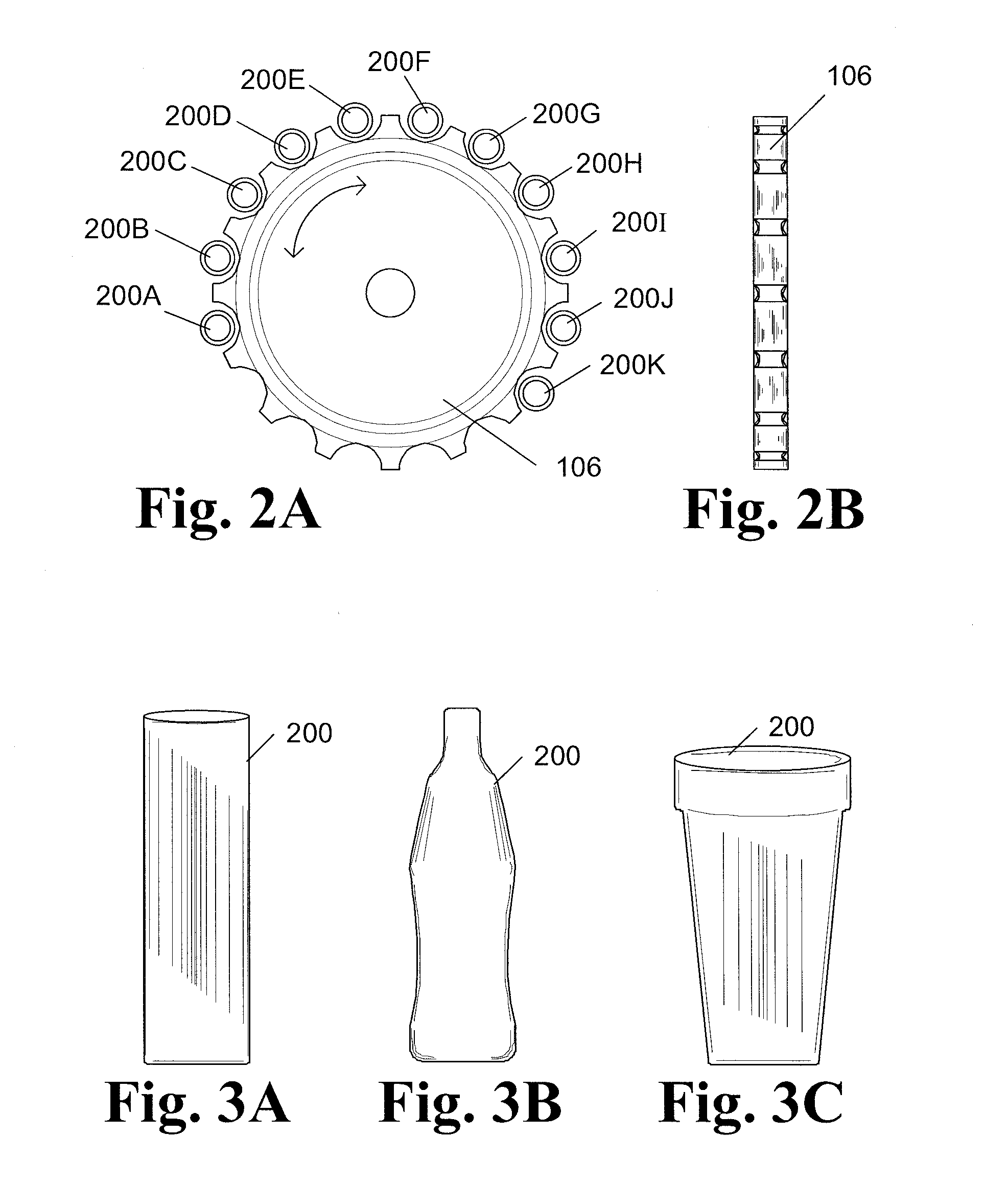 Method of shape forming vessels controlling rotational indexing