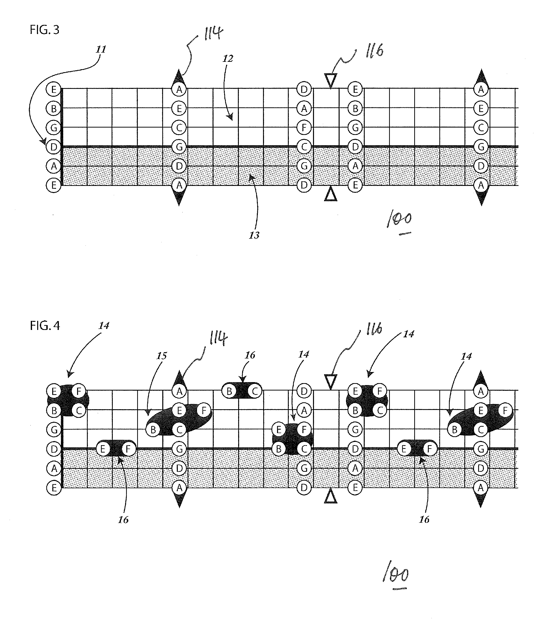 Diatonic mapping system of the guitar fretboard