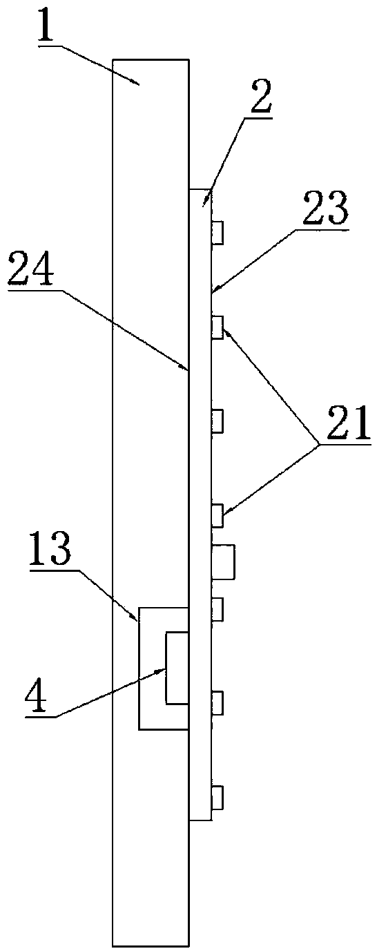 Direct type backlight module and display terminal