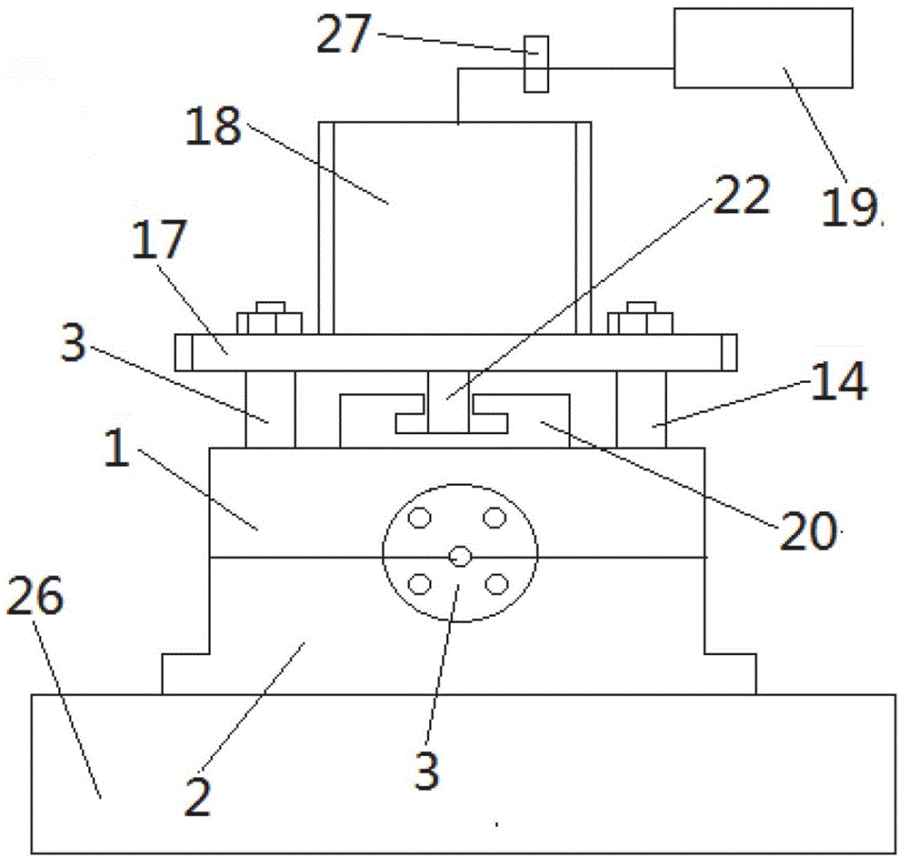 A fixture for chamfering the end of a steel pipe