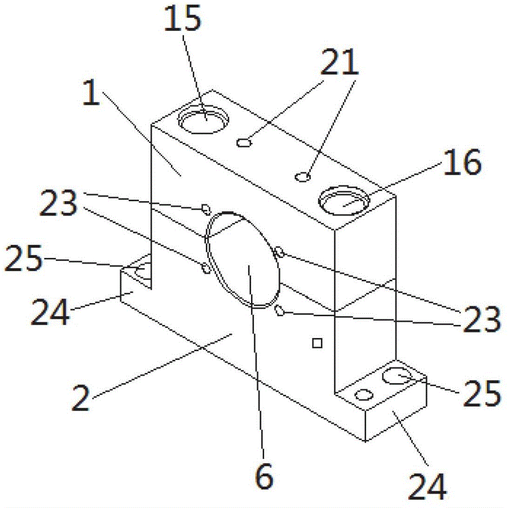 A fixture for chamfering the end of a steel pipe