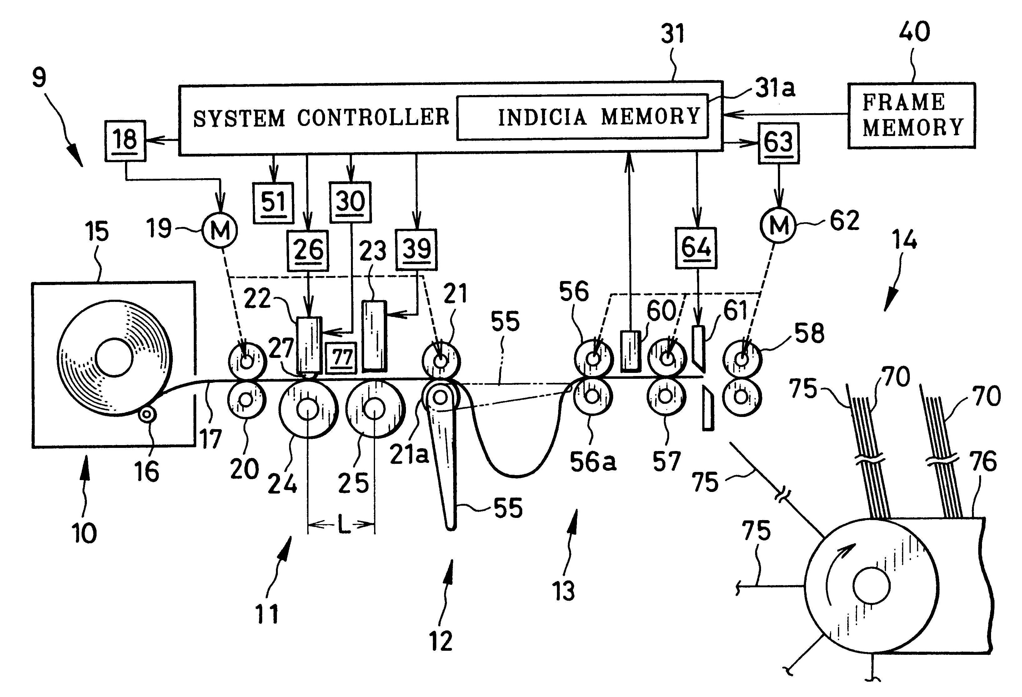 Printing head inspecting device and method for printer