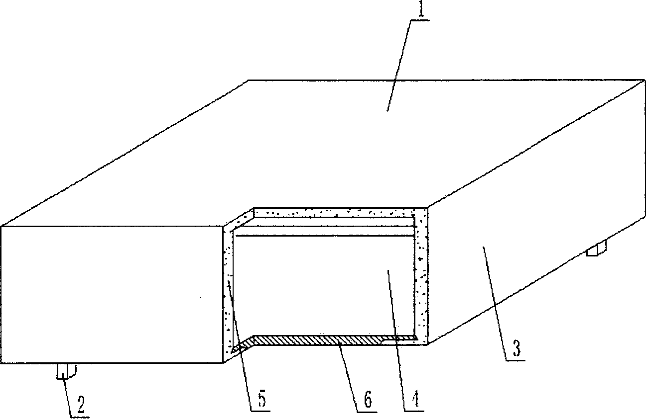 Hollow casing for in-situ concrete casting