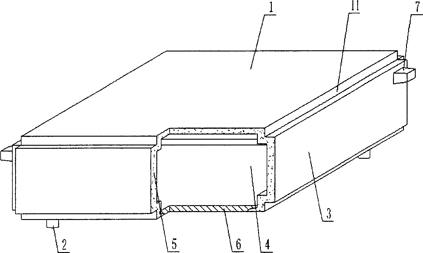 Hollow casing for in-situ concrete casting