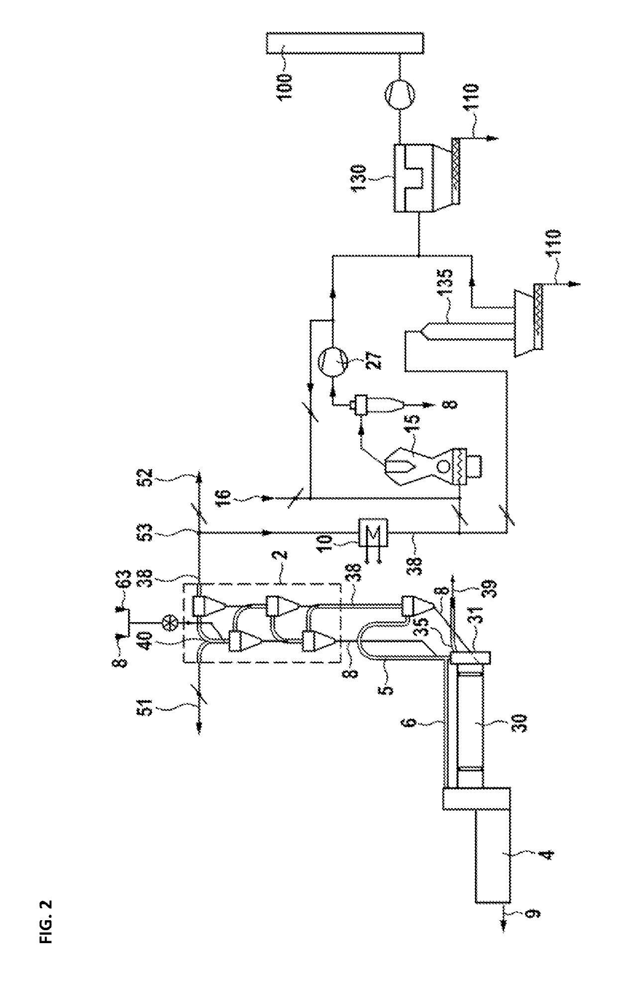 Cement clinker line and a method for operating a cement clinker line