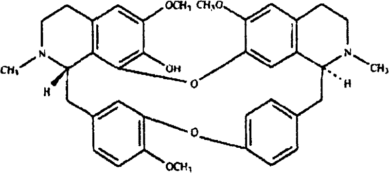 Purification method of fangchinoline