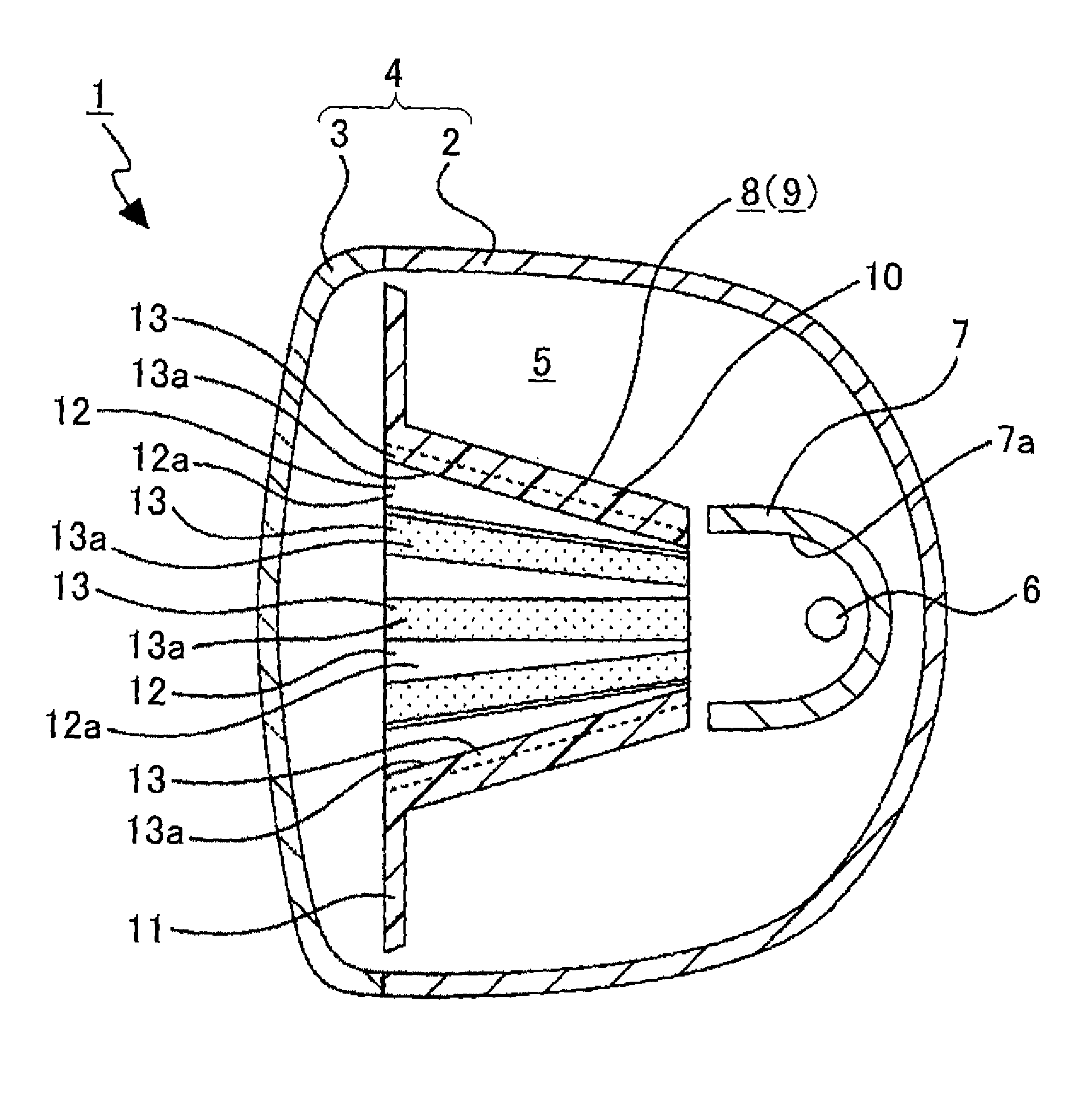 Vehicular lamp, vehicular component part for use in the same, and method of producing the vehicular component