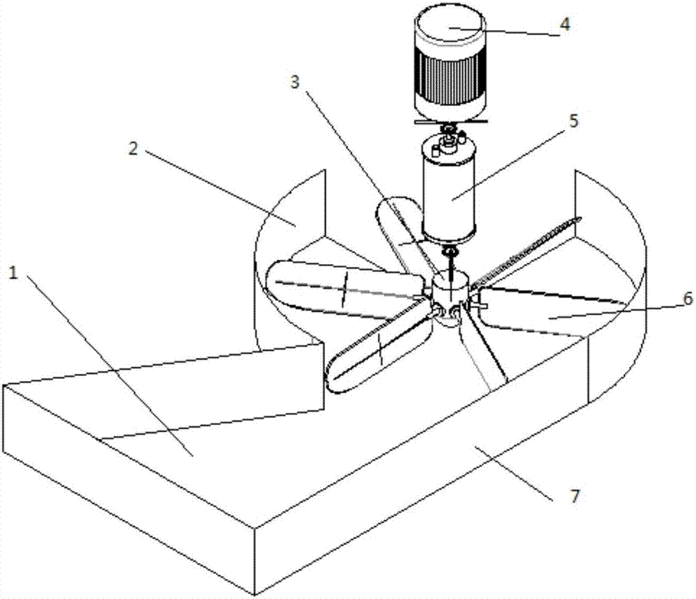 Flat water power generation device