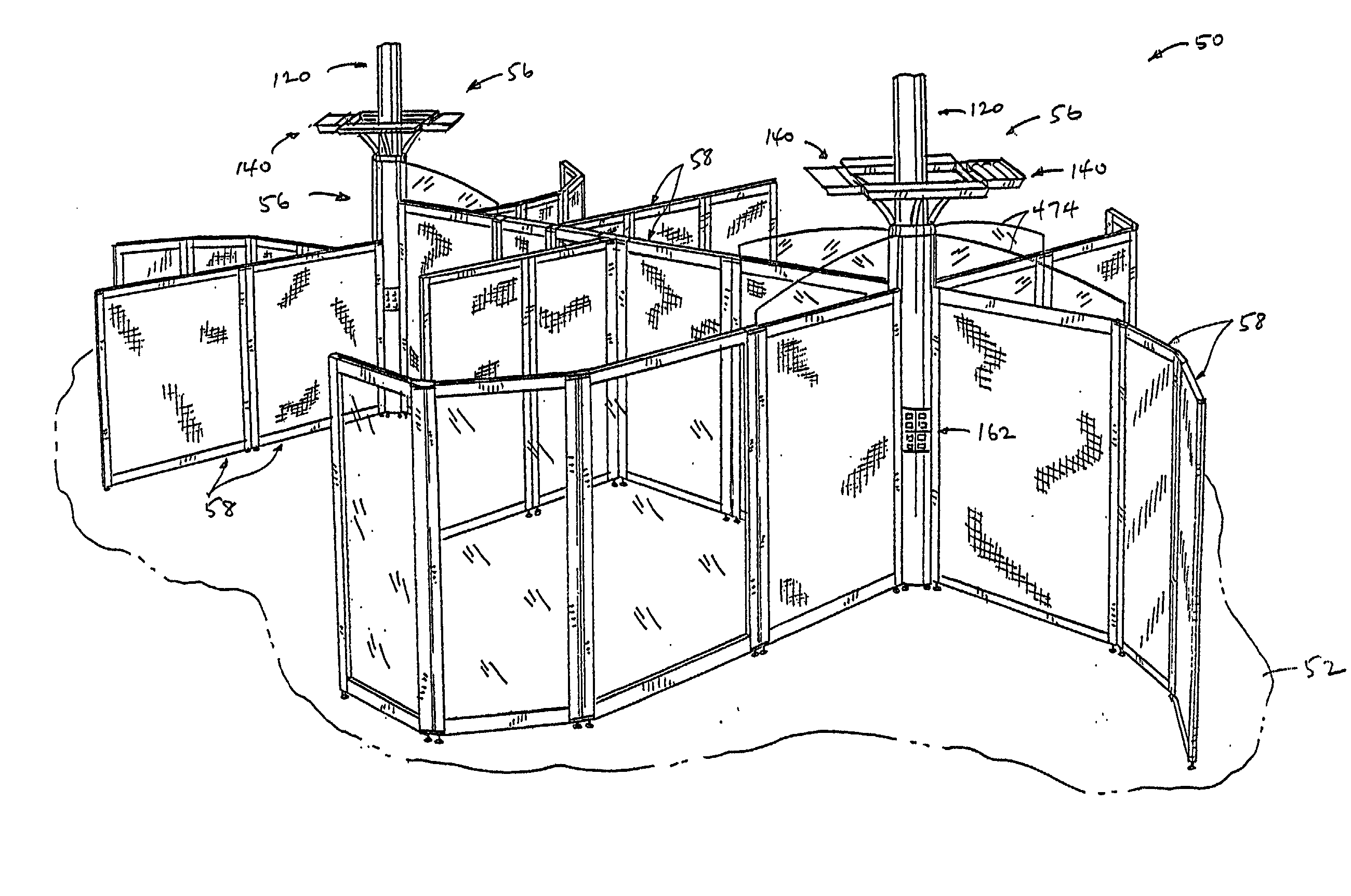 Space dividing partition system