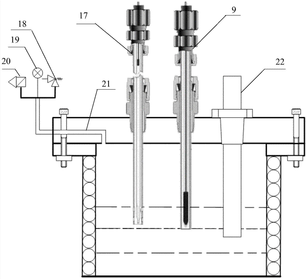 Corrosion inhibitor evaluation device and detection method for real-time monitoring of dissolved oxygen and ph under high temperature and high pressure