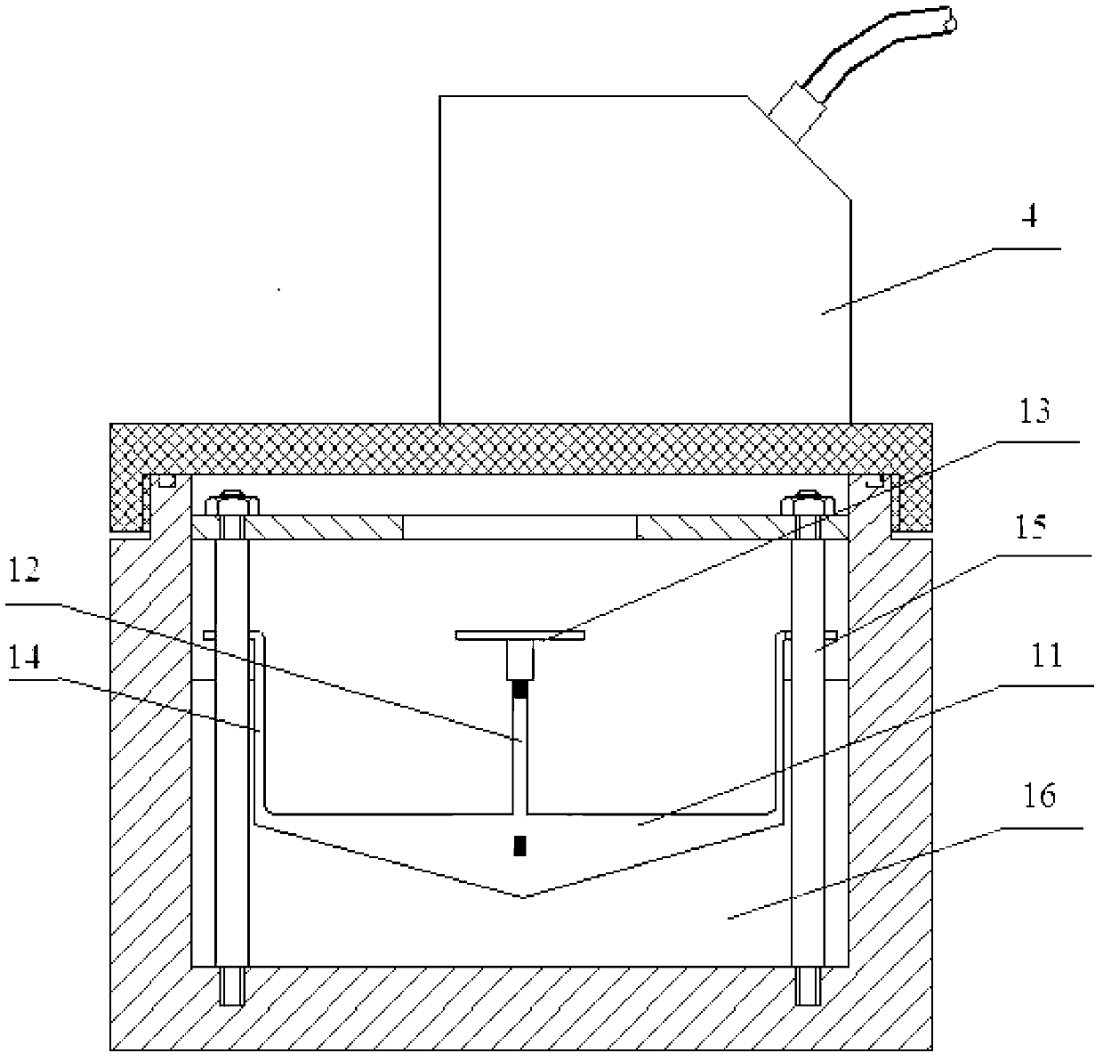 Movable container type high-precision micro-pressure detection device