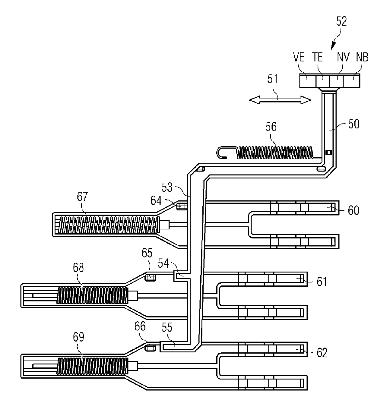 Plug connection frame for electrical plug-in switching device, and unit formed by plug connection frame and electrical plug-in switching device