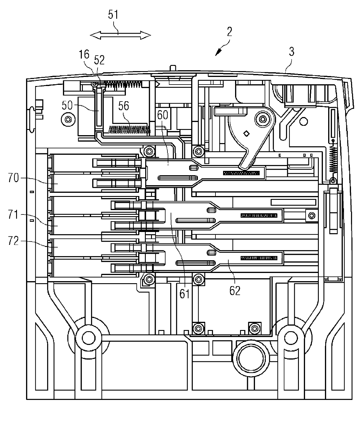 Plug connection frame for electrical plug-in switching device, and unit formed by plug connection frame and electrical plug-in switching device