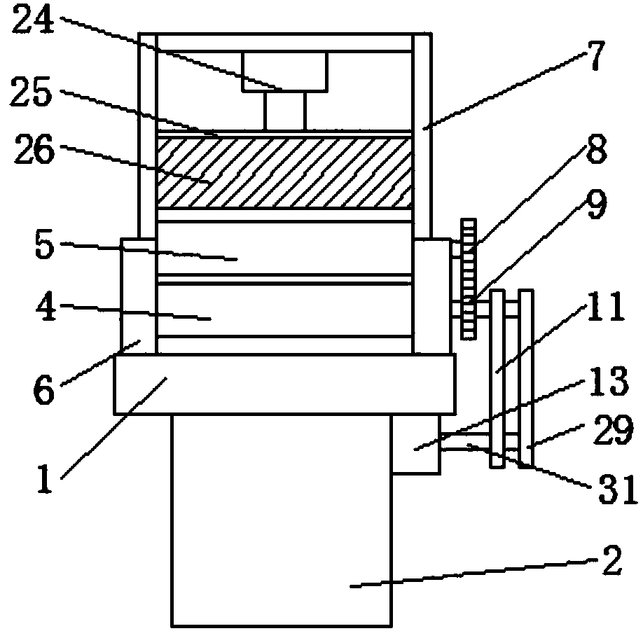Device for cutting synthetic material bristles for glass grinding