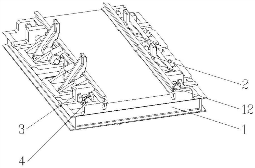 Mining compound sliding car arrester with adjustable car arresting distance