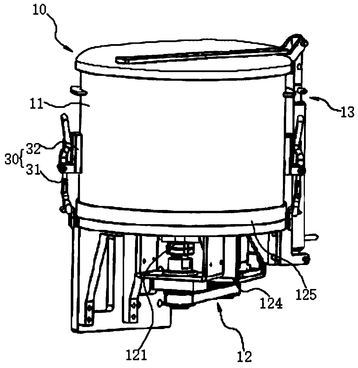 Stirring and cleaning system and joint filling robot