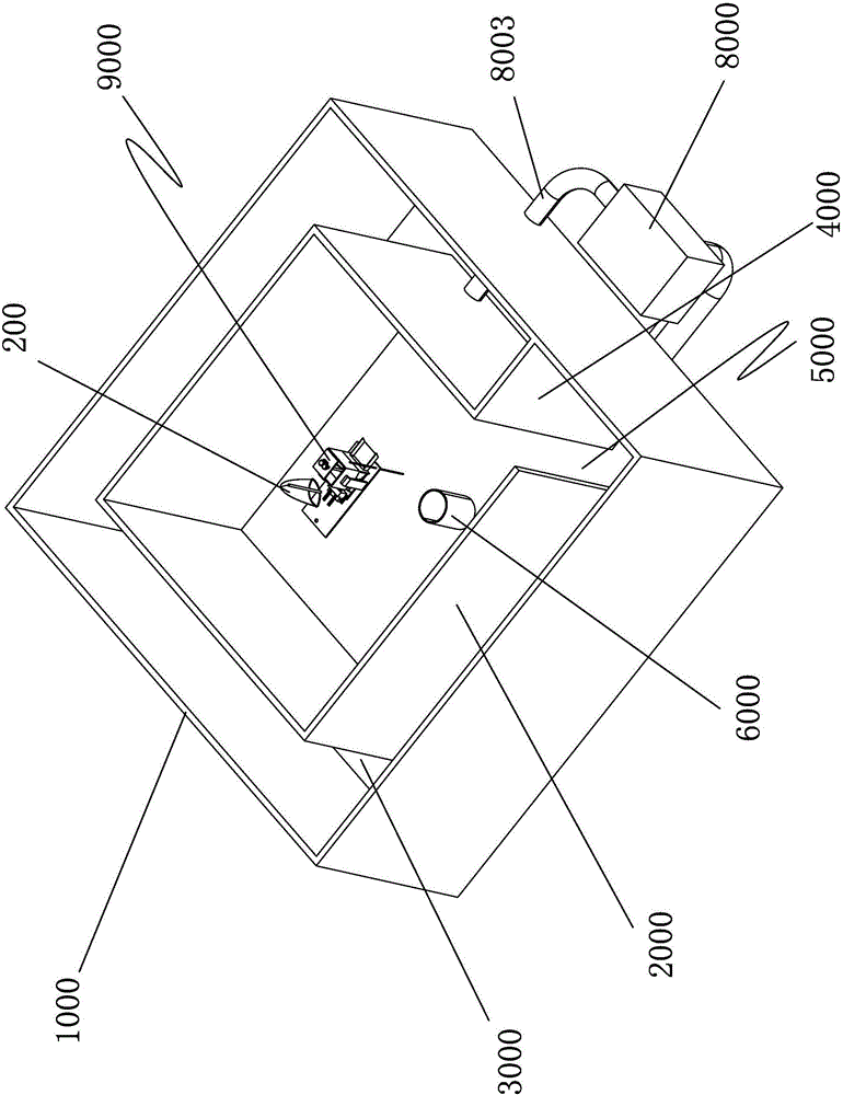 Hollow-square-shaped water purifying fish pond culture equipment