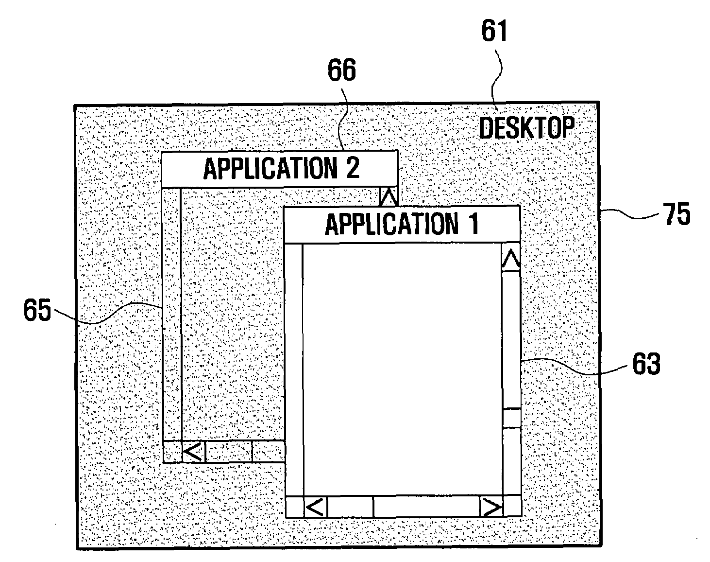 Method and system for displaying application windows for computer system using video data modulation