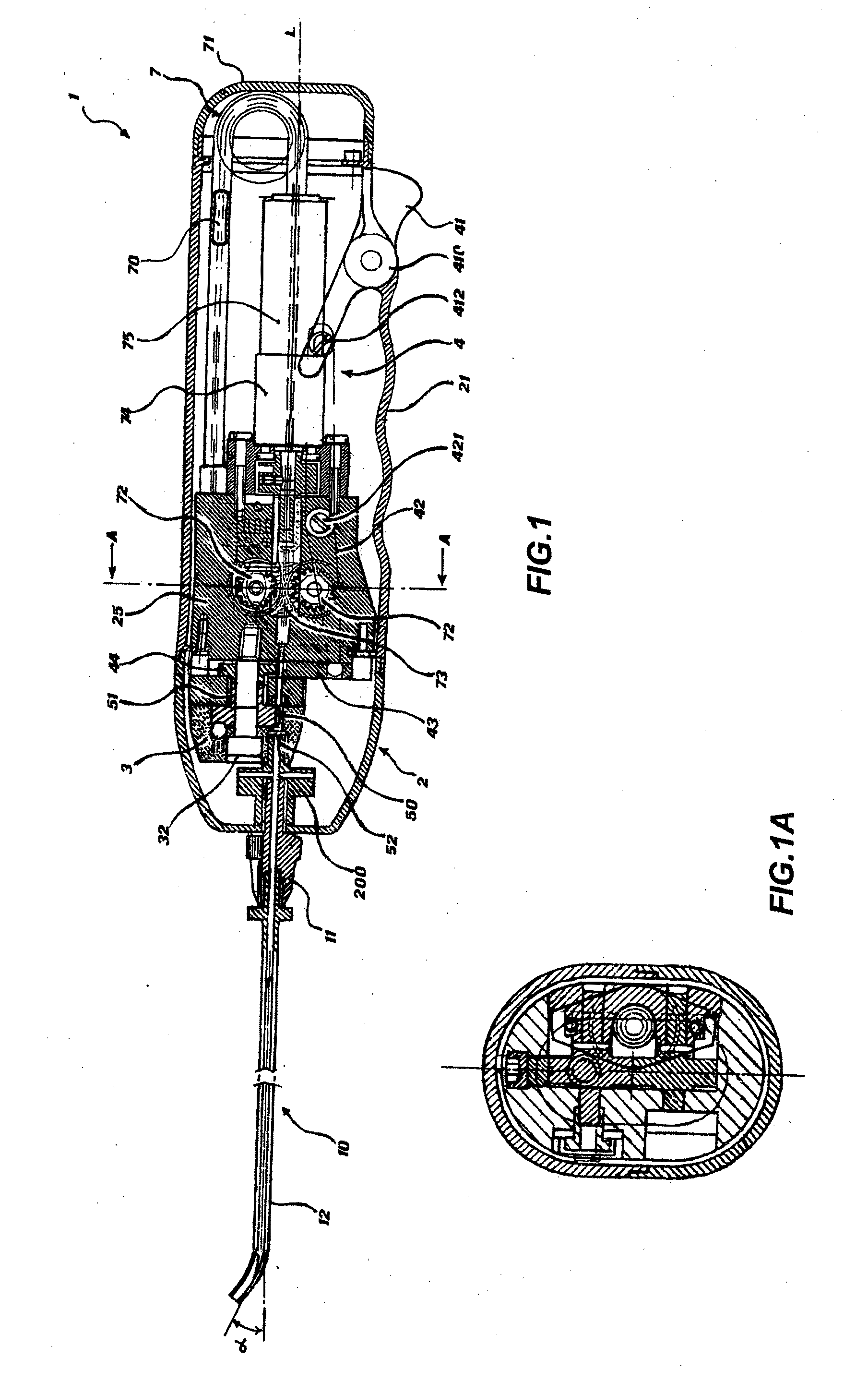Device for percutaneous interstitial brachytherapy