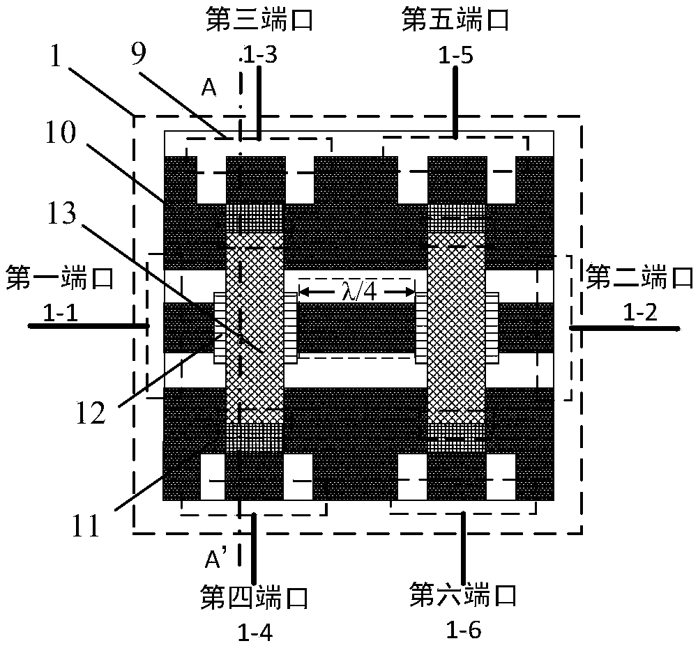 Fixed beam t-junction direct heating microwave signal detection instrument