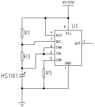 An electric actuator humidity monitoring and alarm circuit