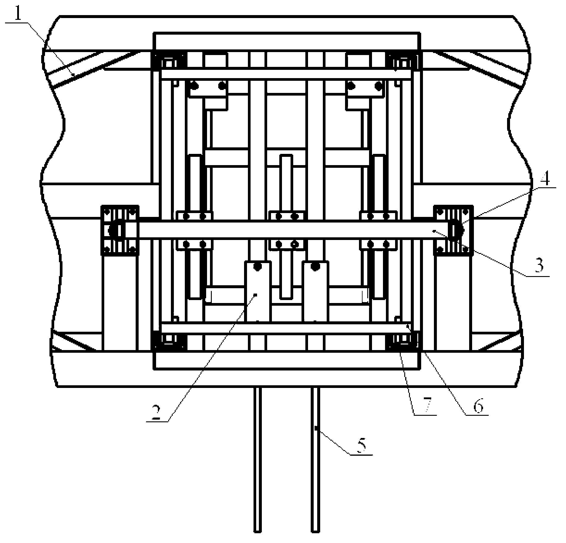 Opening and closing device for steel ladle lid