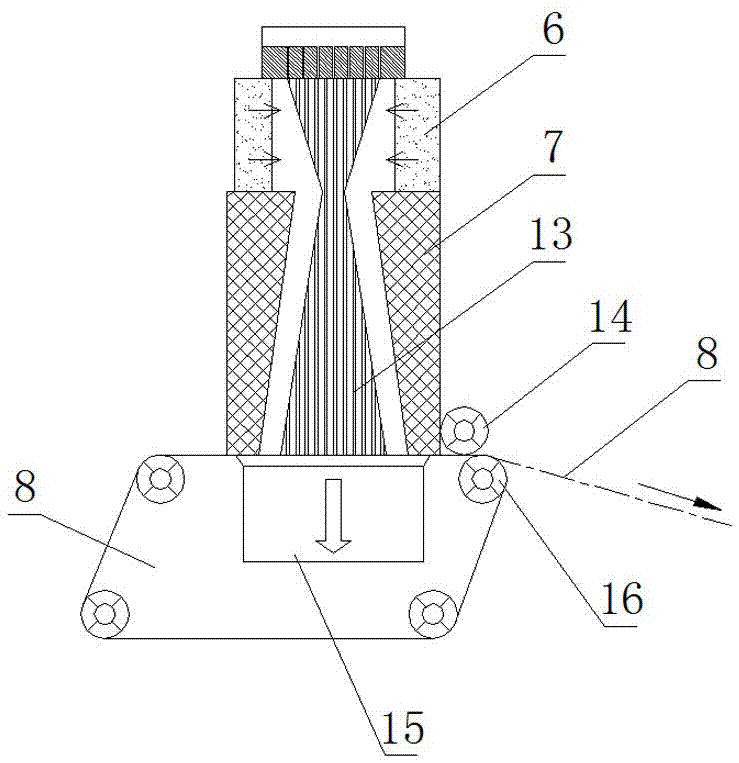 Method for producing non-woven cloud cotton fabric with spun-bonded method