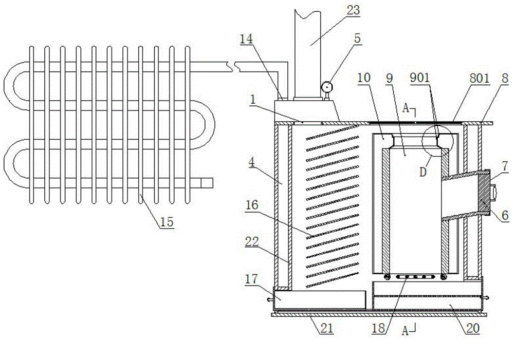 A household environment-friendly heating device