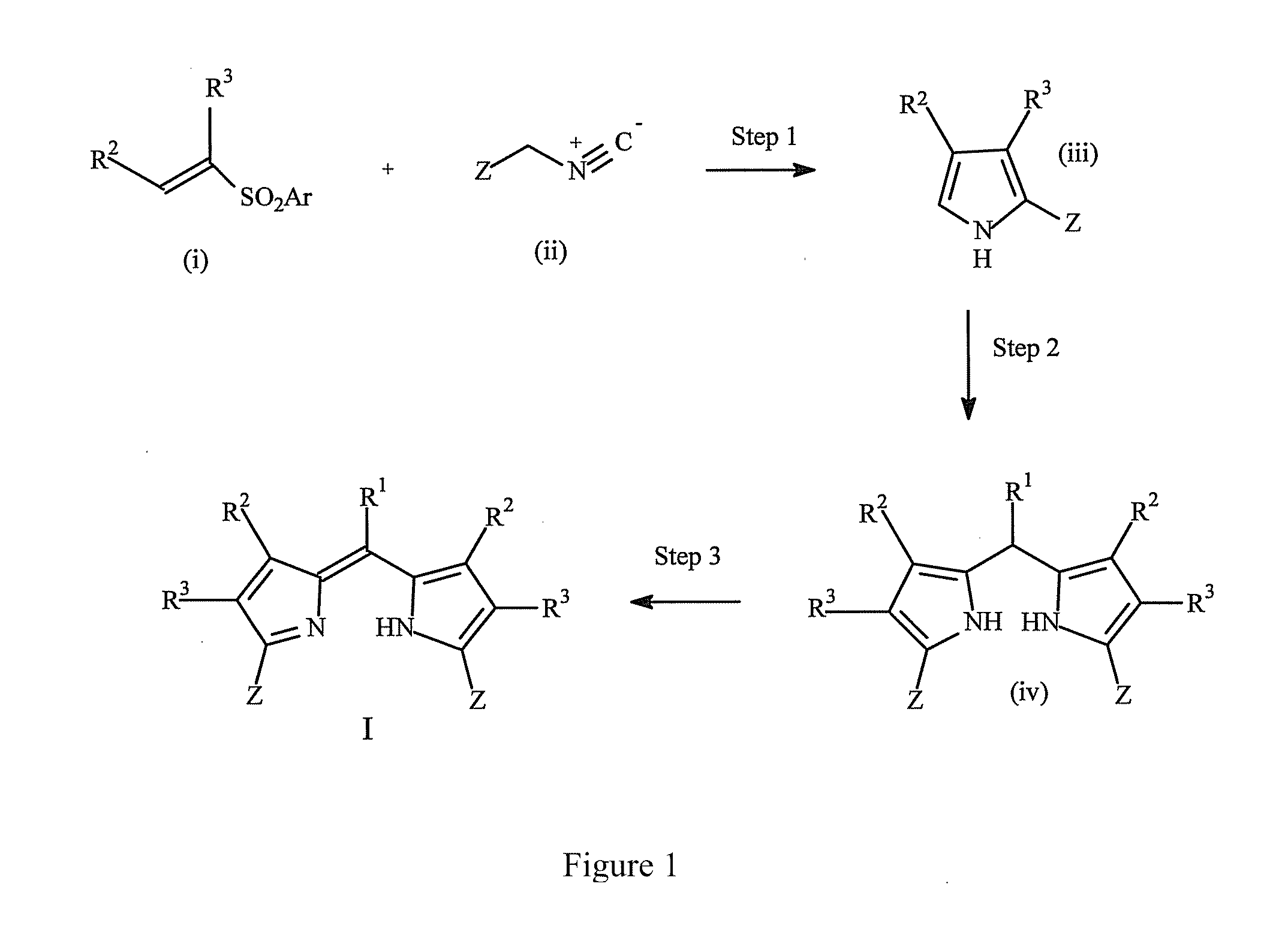 2,2'-disubstituted dipyrrin compounds, synthesis thereof and methods of use thereof