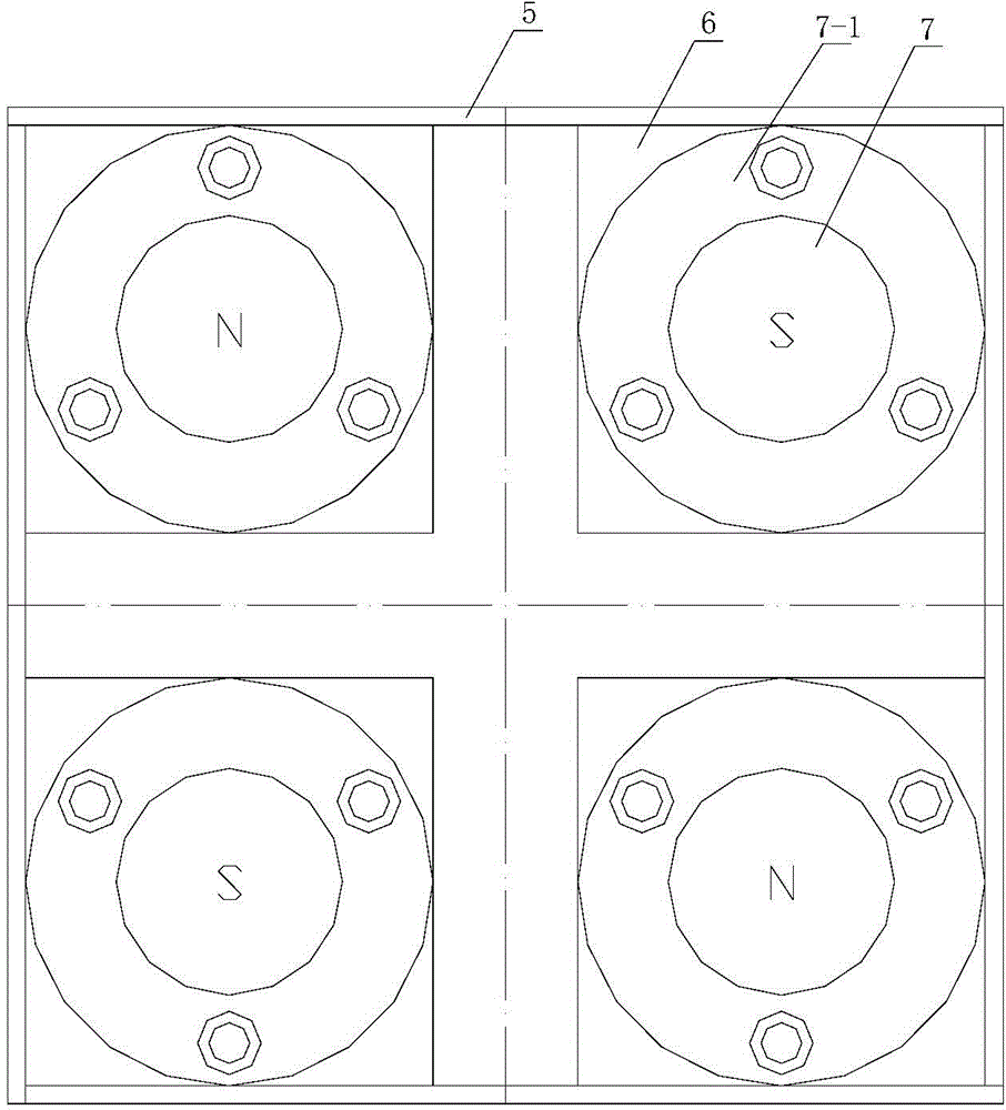 Hemispherical magnetic pole electro-permanent magnet lifting jack capable of attracting curved surface workpieces