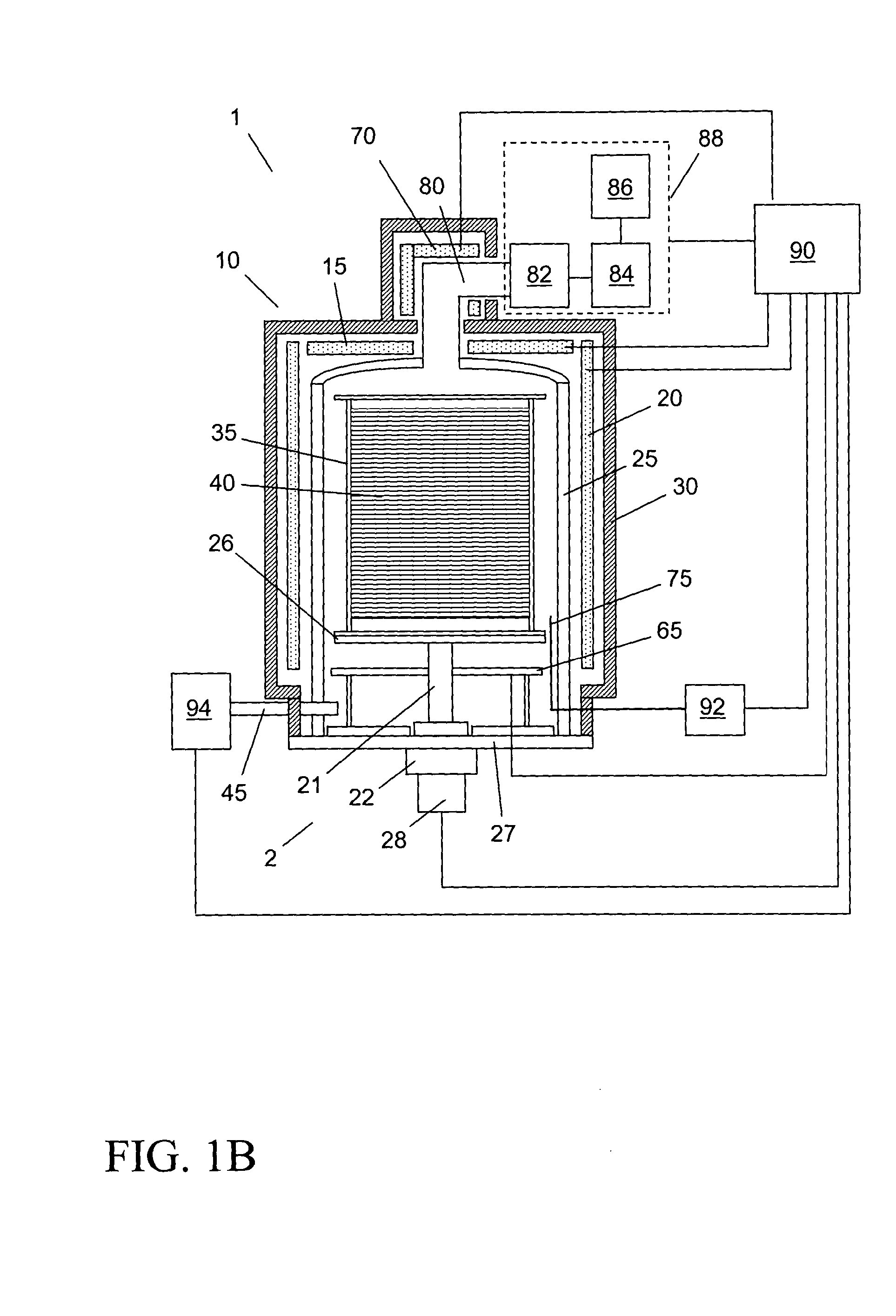 Formation of a metal-containing film by sequential gas exposure in a batch type processing system