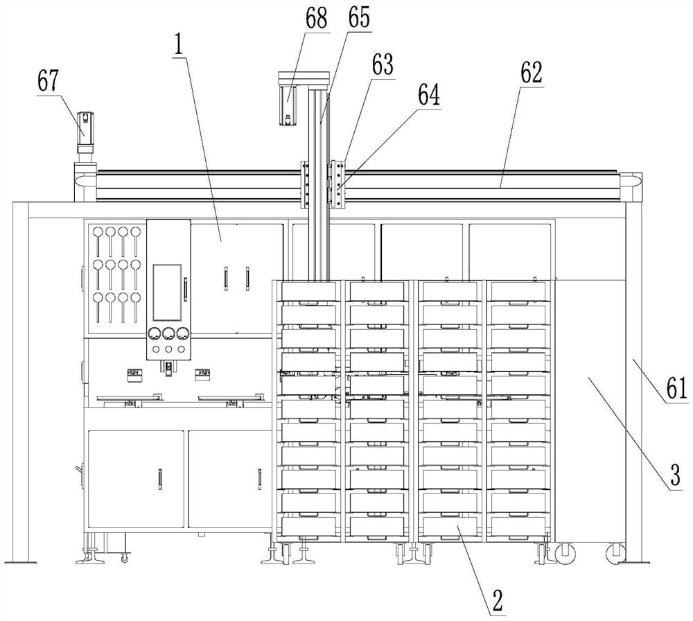 Compact type automatic pot matching machine