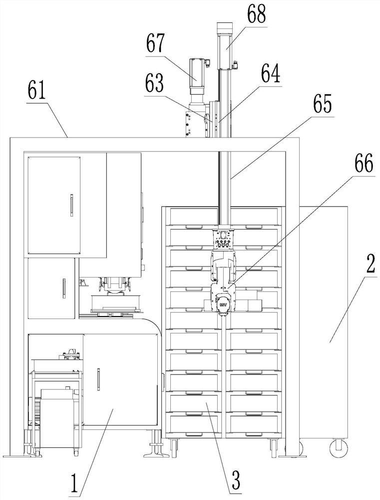 Compact type automatic pot matching machine