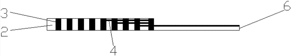 Terahertz substrate integrated waveguide-microstrip transition structure