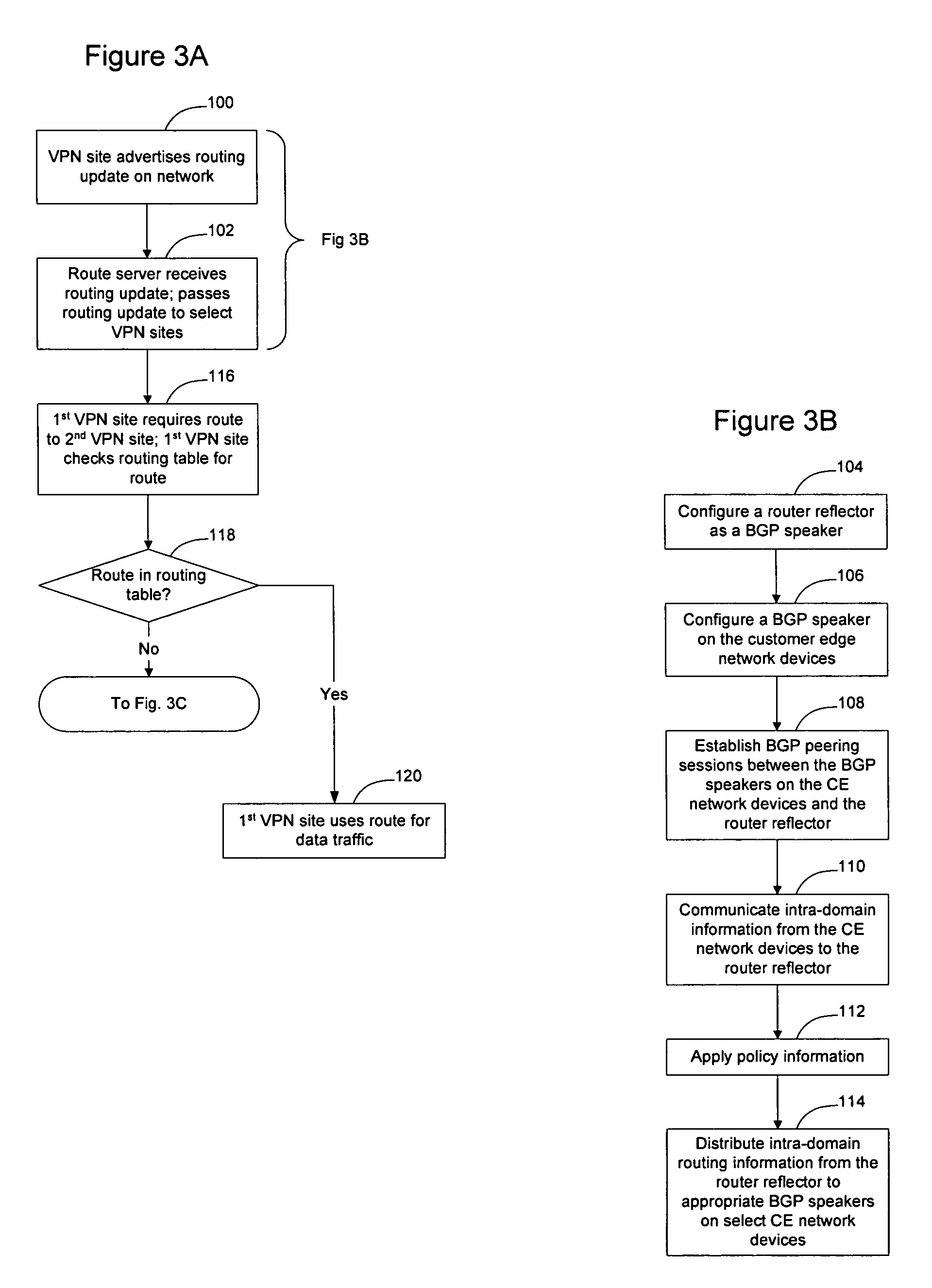 Method and apparatus for obtaining routing information on demand in a virtual private network
